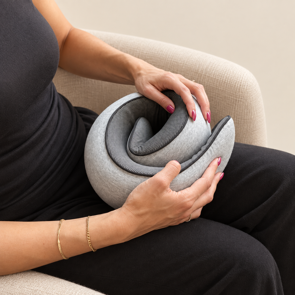 DreamCatcher travel pillow coiled